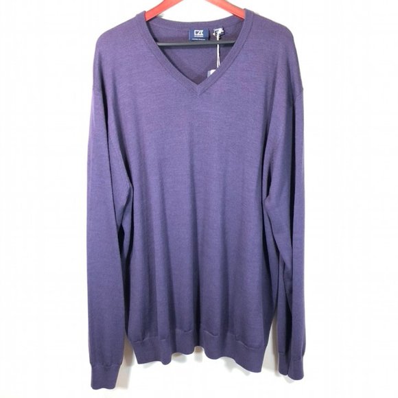 Cutter & Buck Men's Douglas V-Neck Washable Wool - Picture 6 of 7